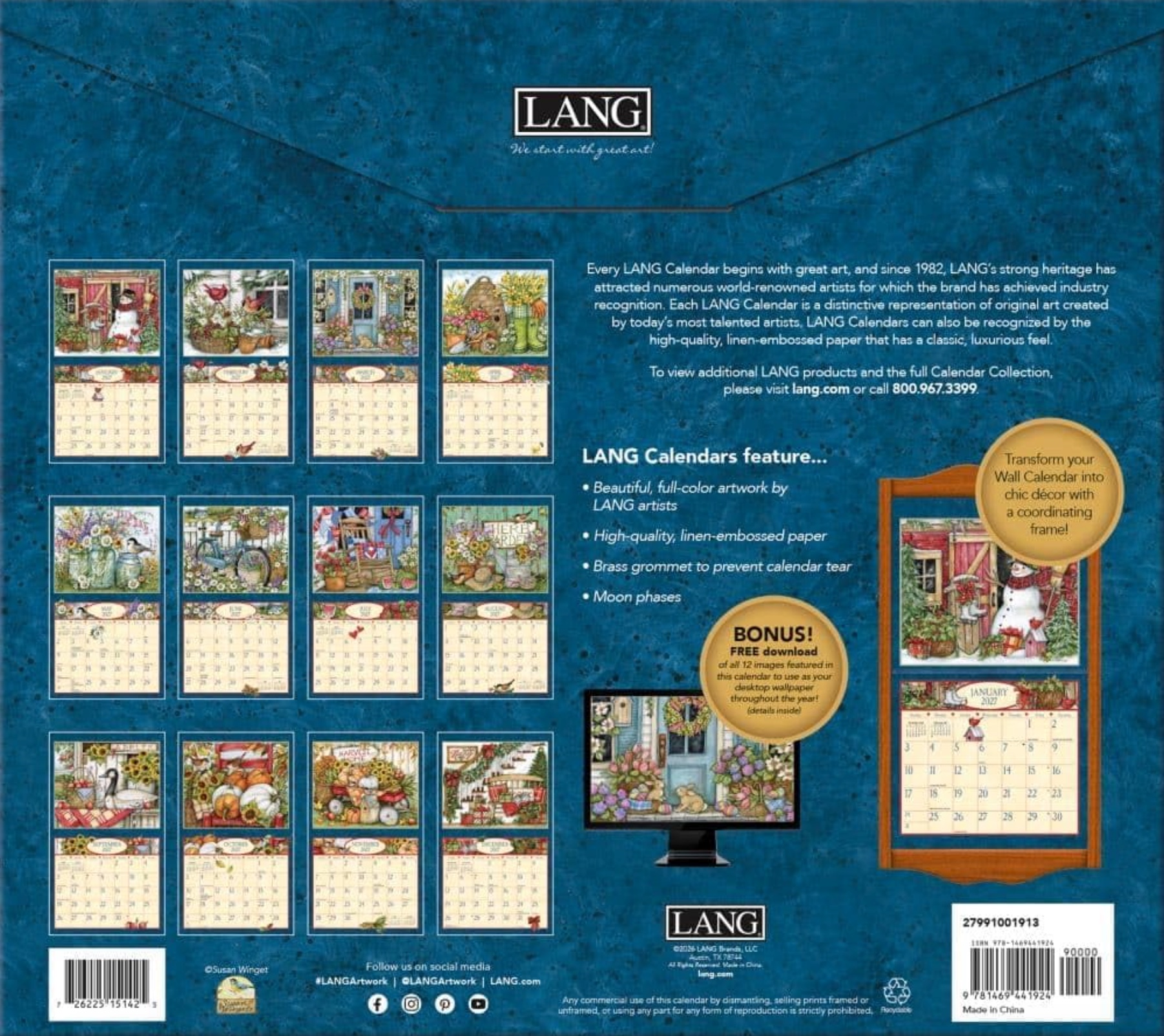 2027 Heart & Home Wall Calendar, , large image number 3