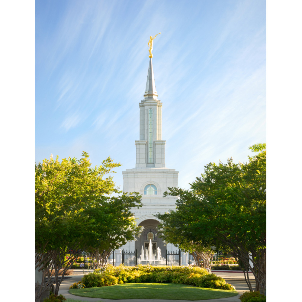 Sacramento California Temple - Morning Light Print