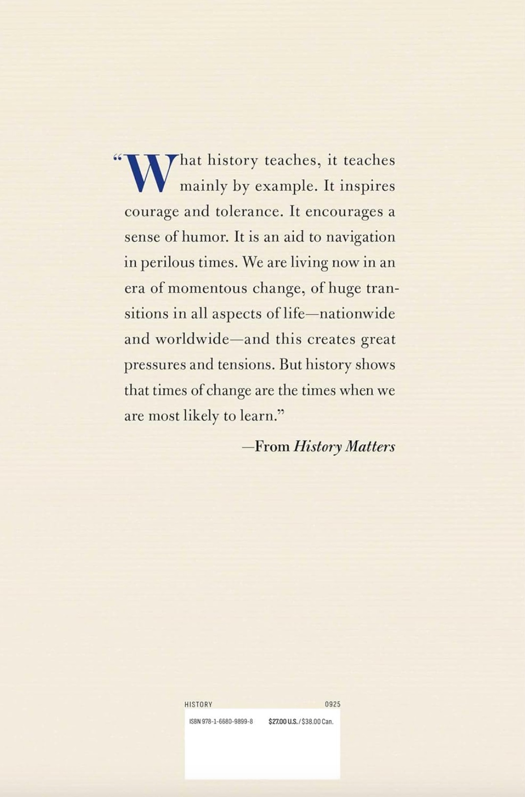 History Matters, , large