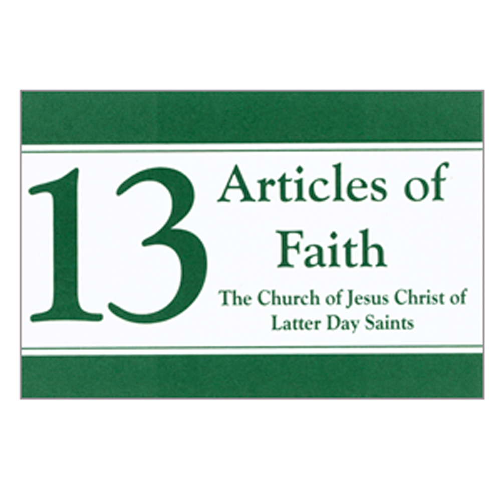13 Articles of Faith Cards