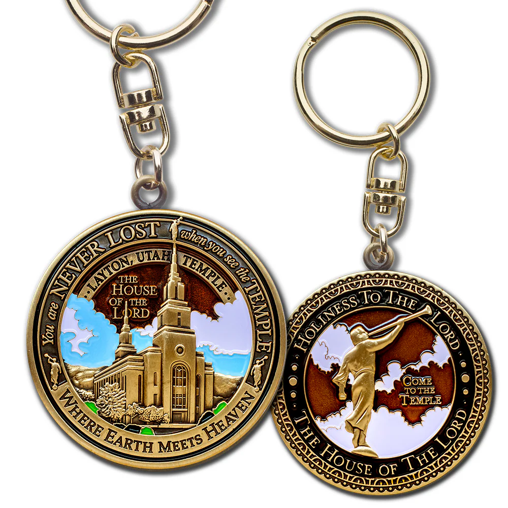 Layton Utah Temple Keychain, , large image number 3