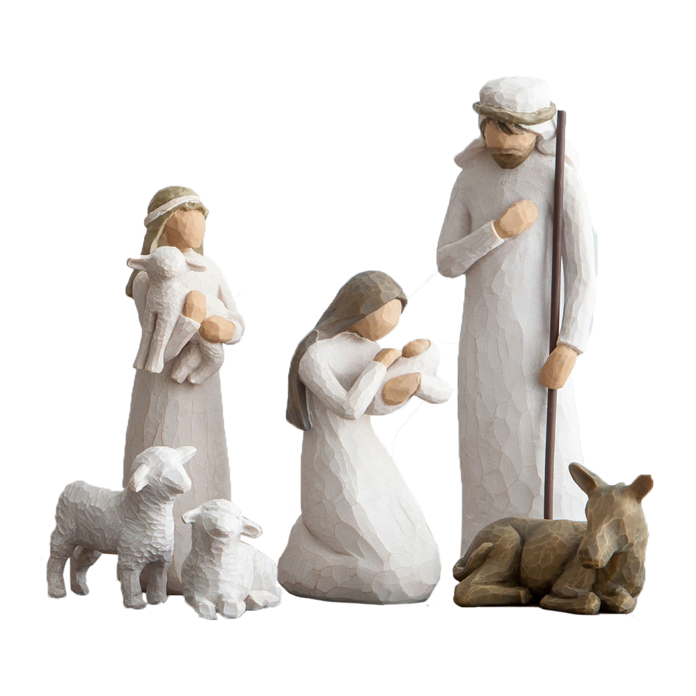 Willow Tree Holy Family Resin Nativity Figurines