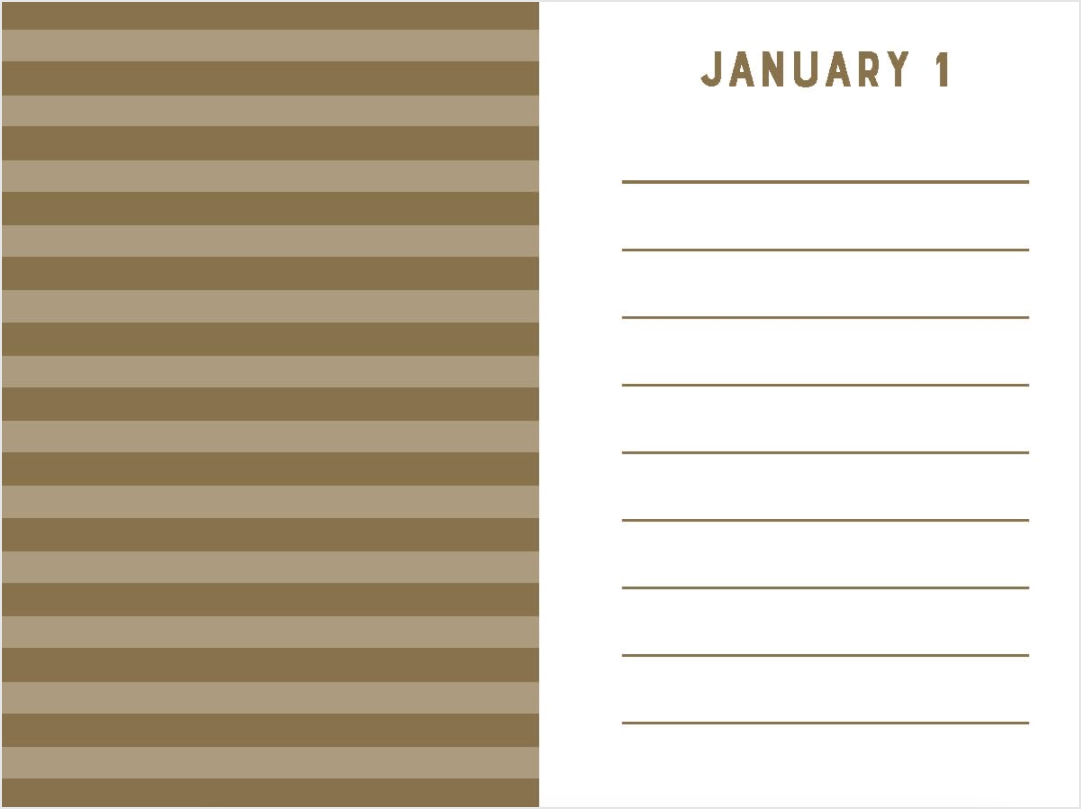 Stripes One Line a Day Mini Journal, , large image number 4