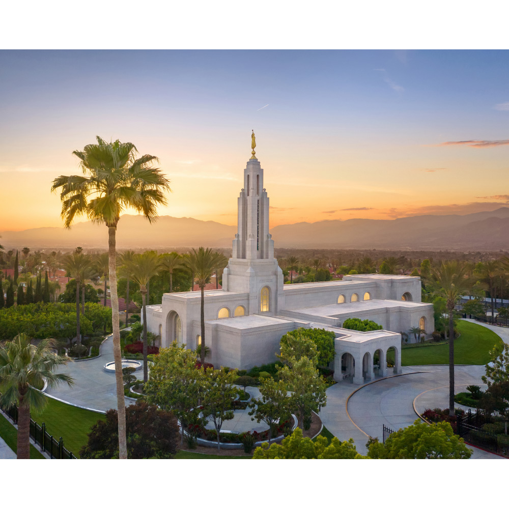 Redlands Washington Temple - Summer Sunset Print 