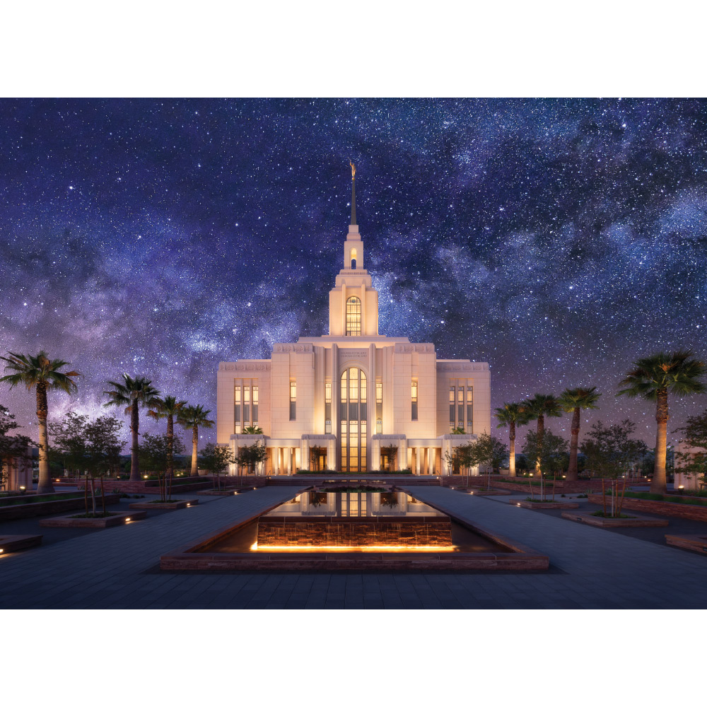 Red Cliffs Utah Temple - For Eternity Print 