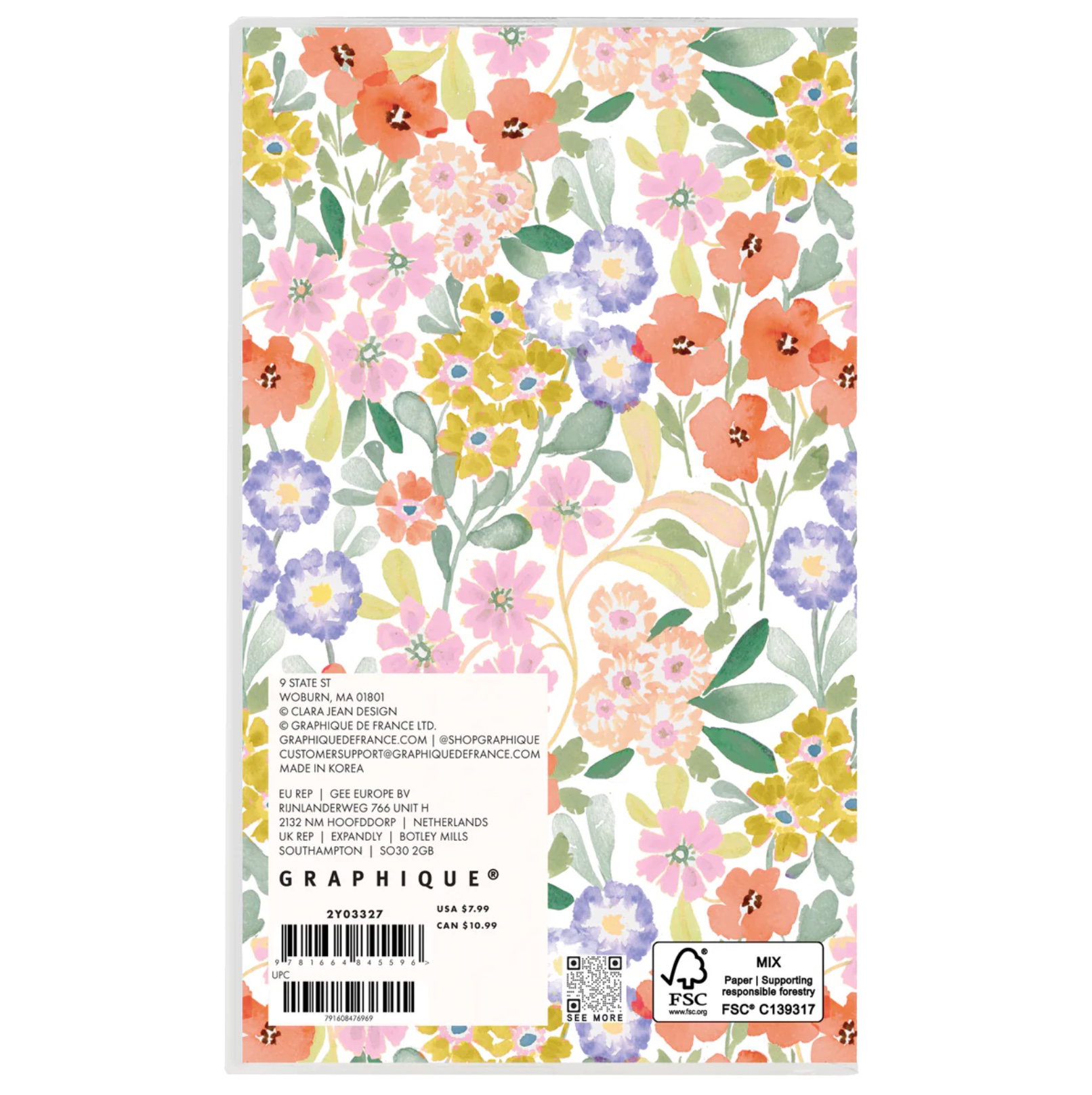 2027 Happy Floral 2-Year Pocket Planner, , large image number 4