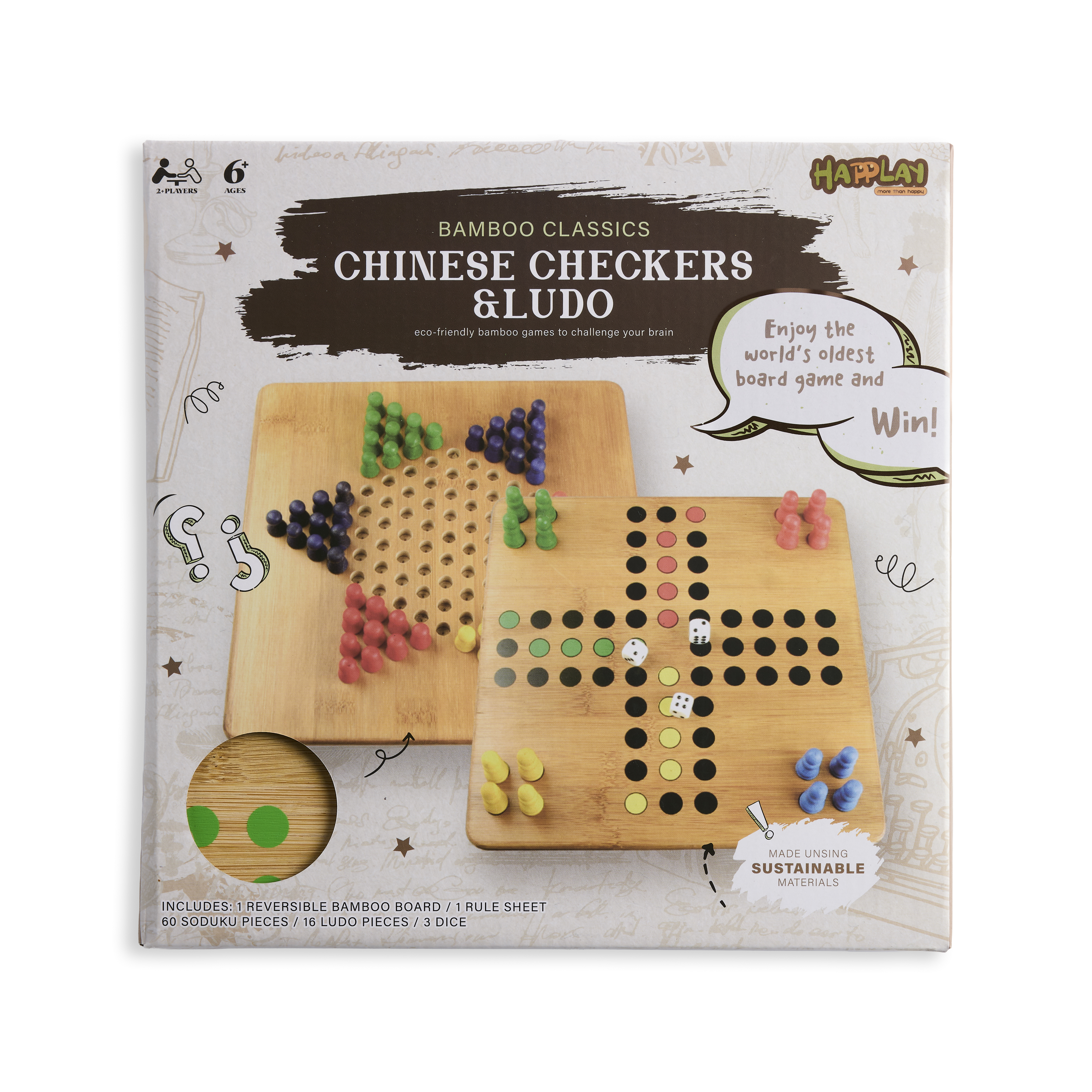 Chinese Checkers & Ludo Board Game