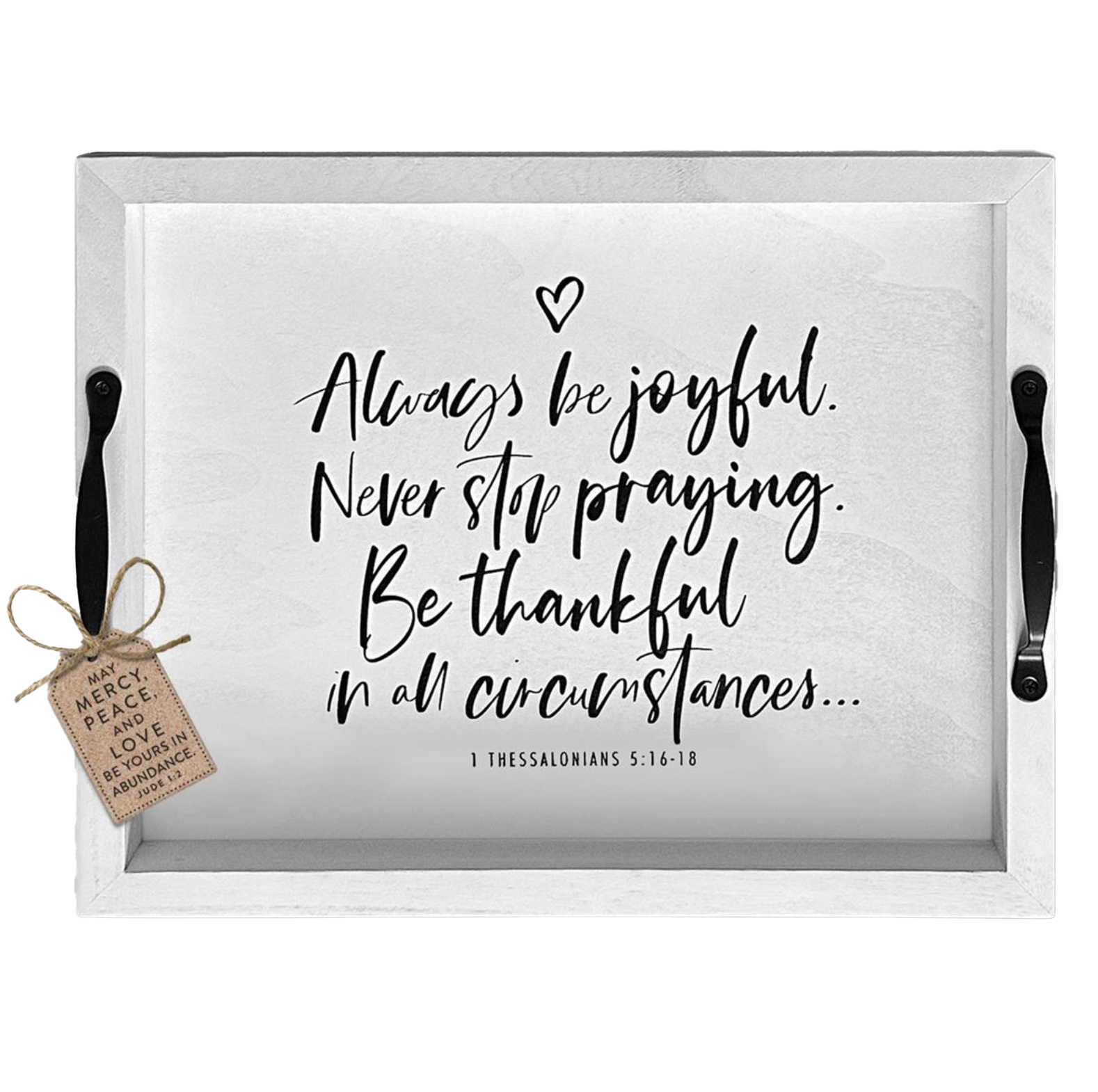 Always Be Joyful Wood Tray