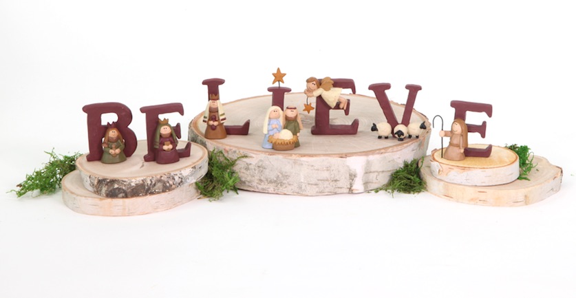 "Believe" Resin Nativity Letters, , large image number 1