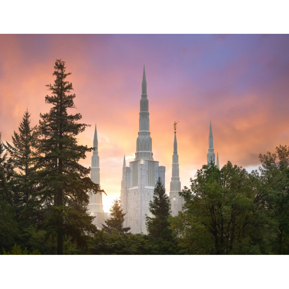 Portland Oregon Temple - Eternal Heights Print 
