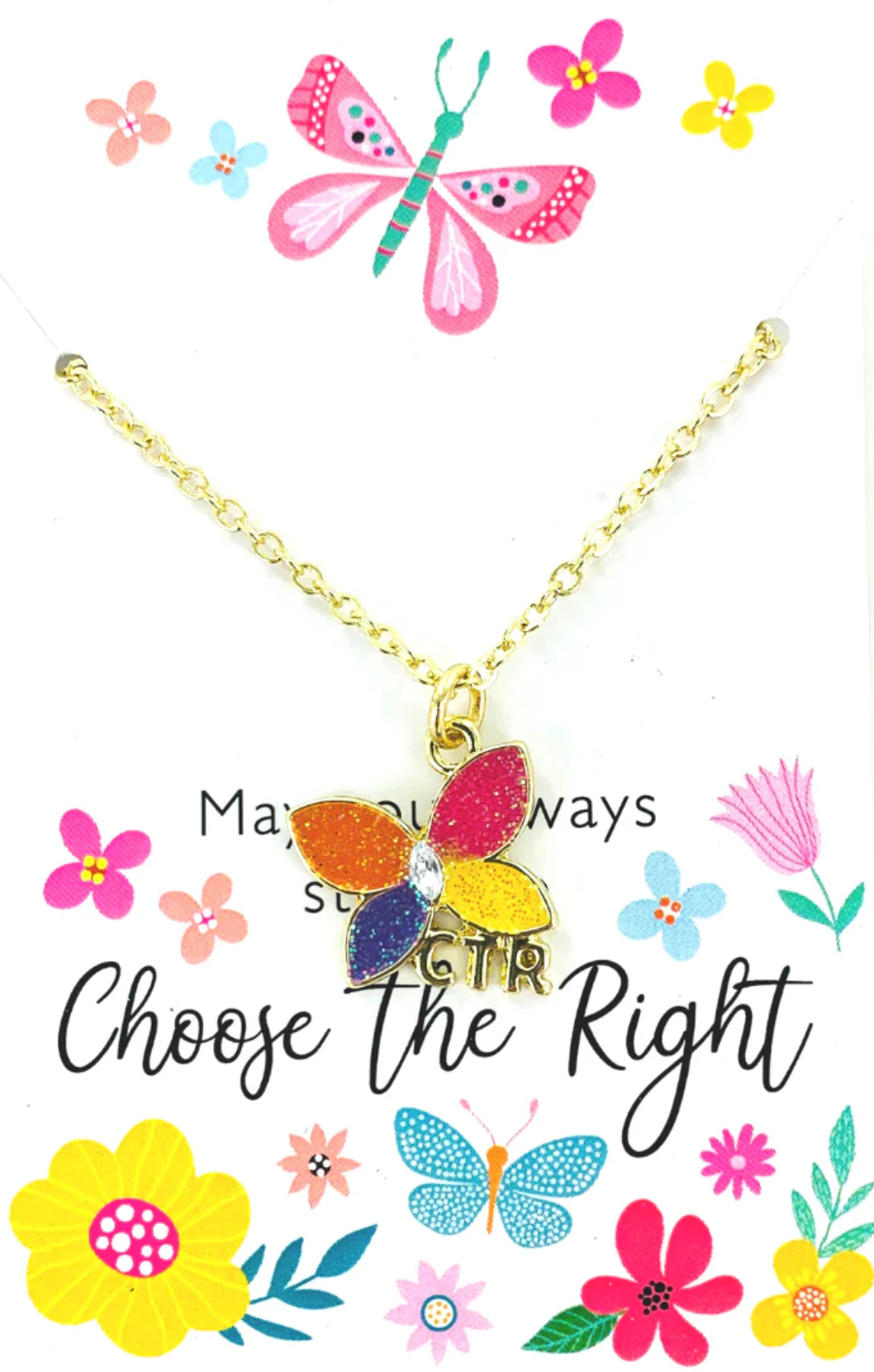 Sparkle Butterfly CTR Necklace, , large image number 0