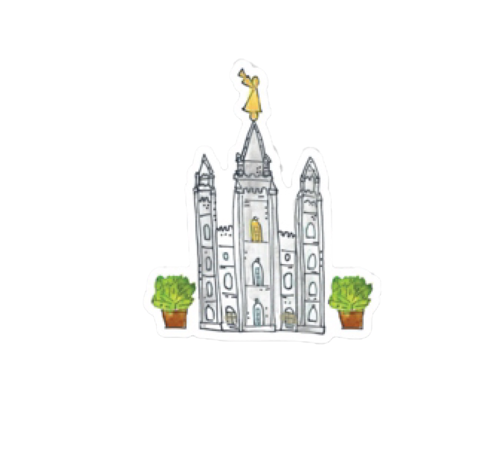Salt Lake Temple Sticker, , large image number 0