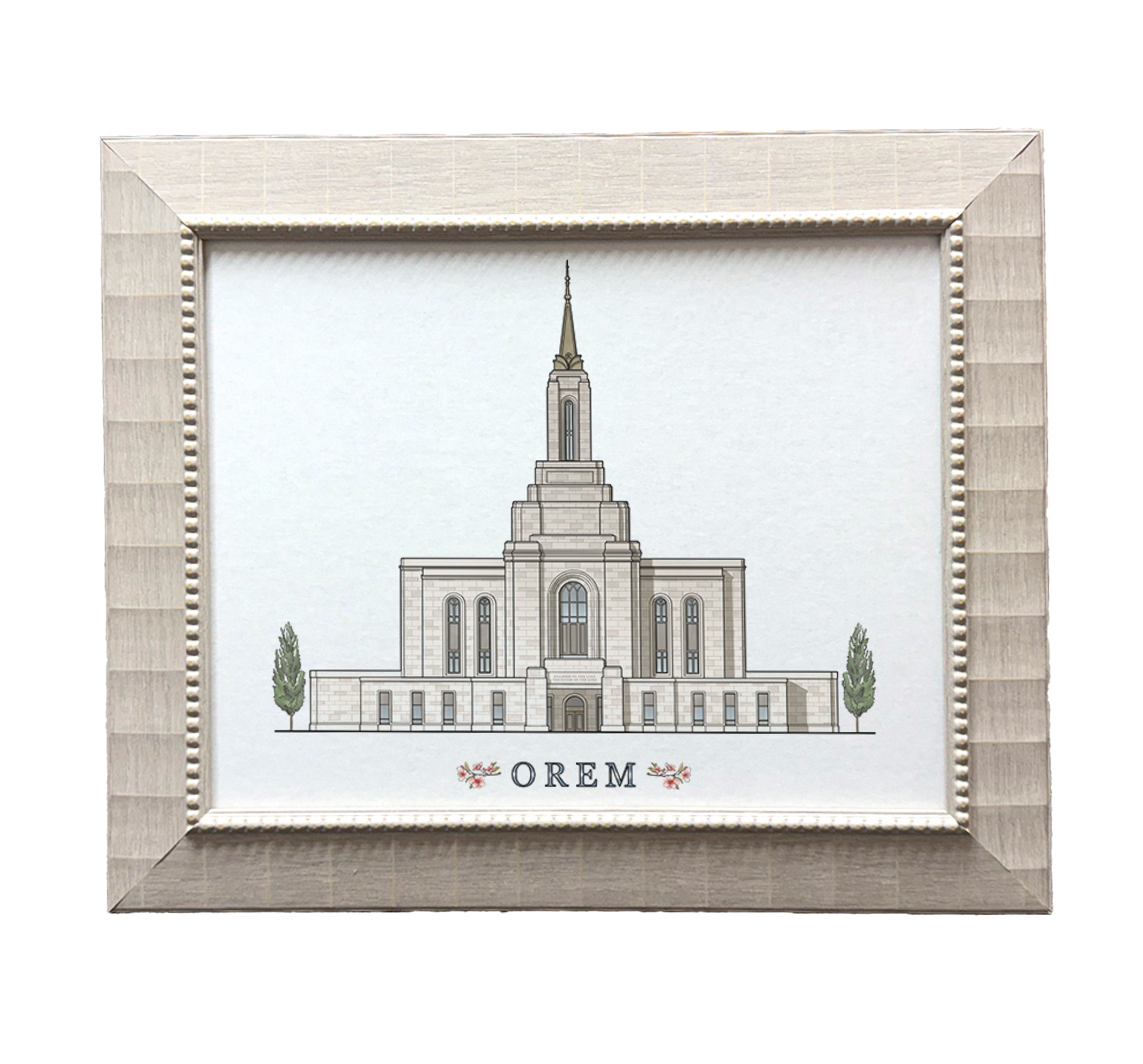 Orem Utah Temple (15x18 Framed Paper Print)
