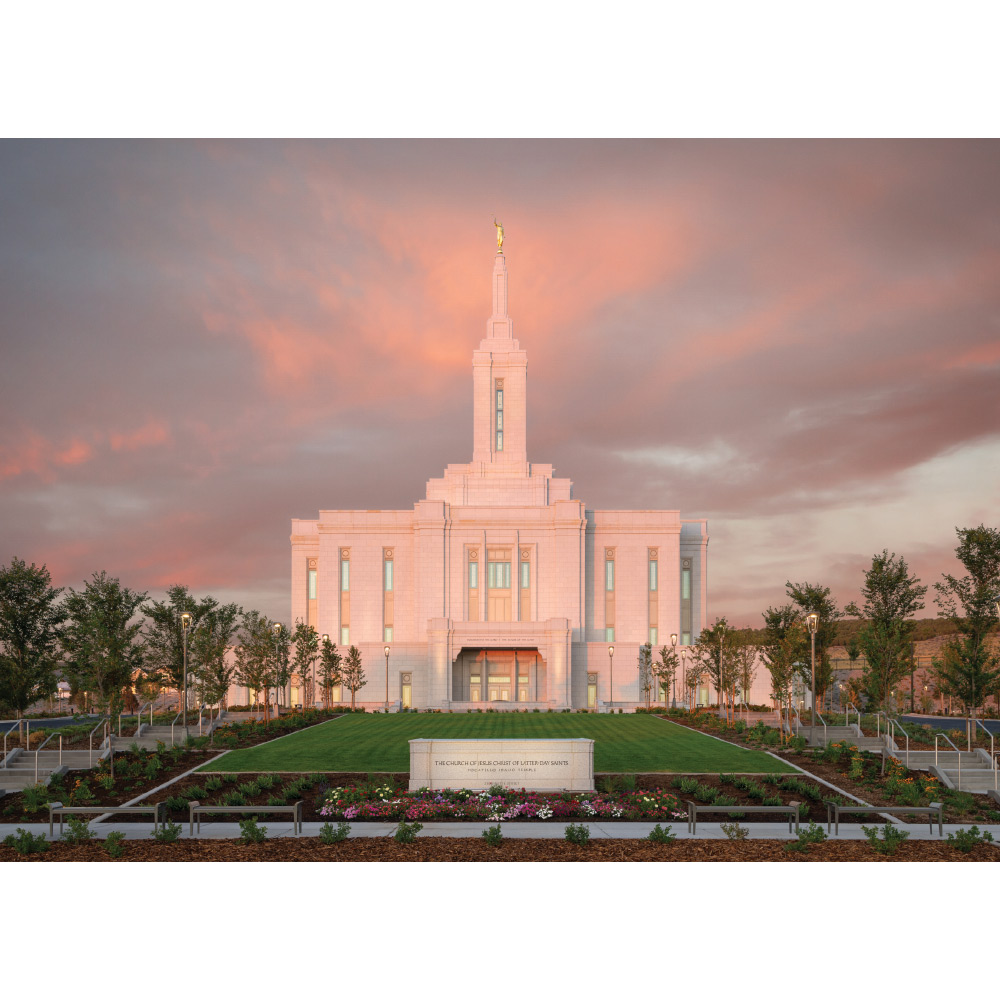 Pocatello Idaho Temple - A Firm Foundation Print 