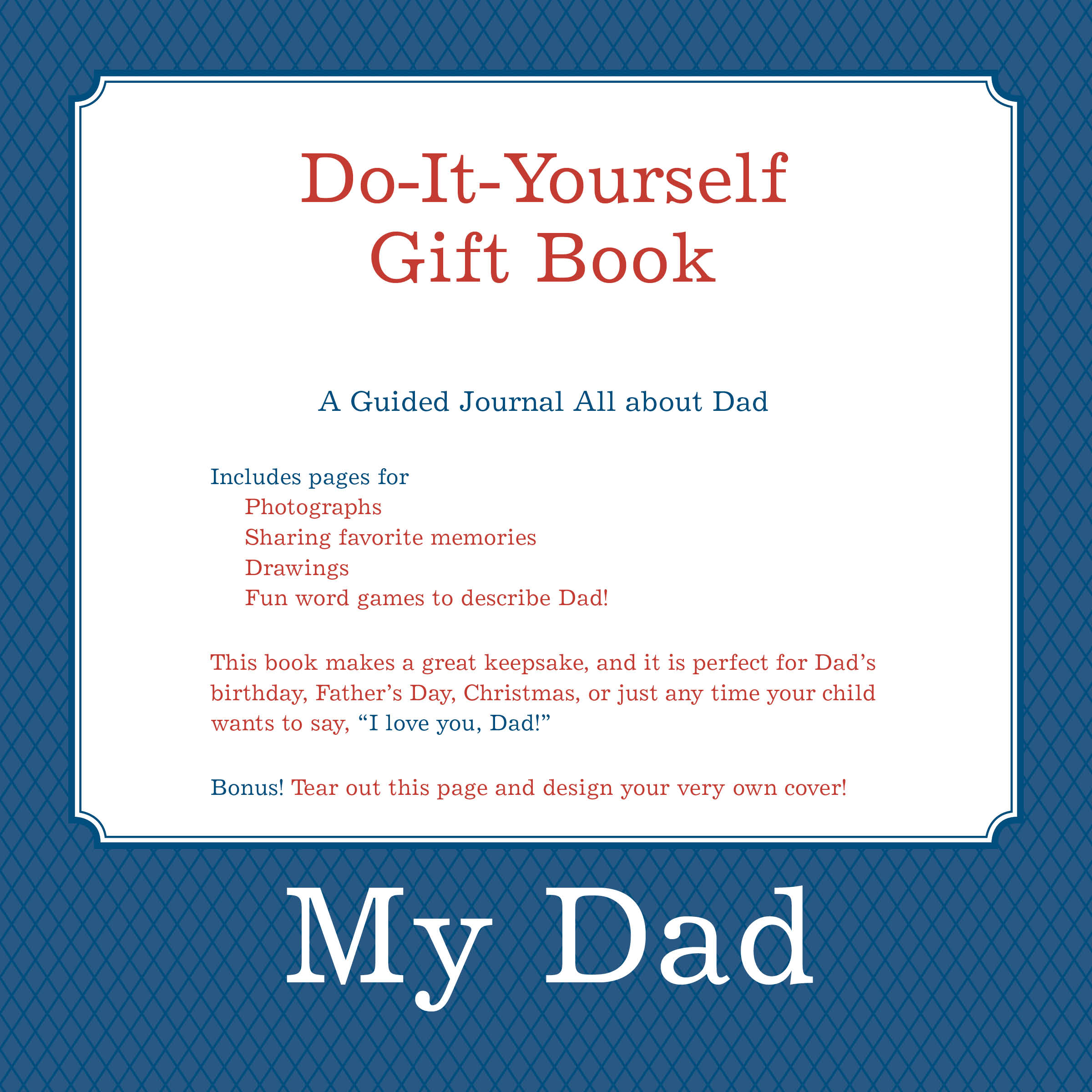 My Dad Activity Journal