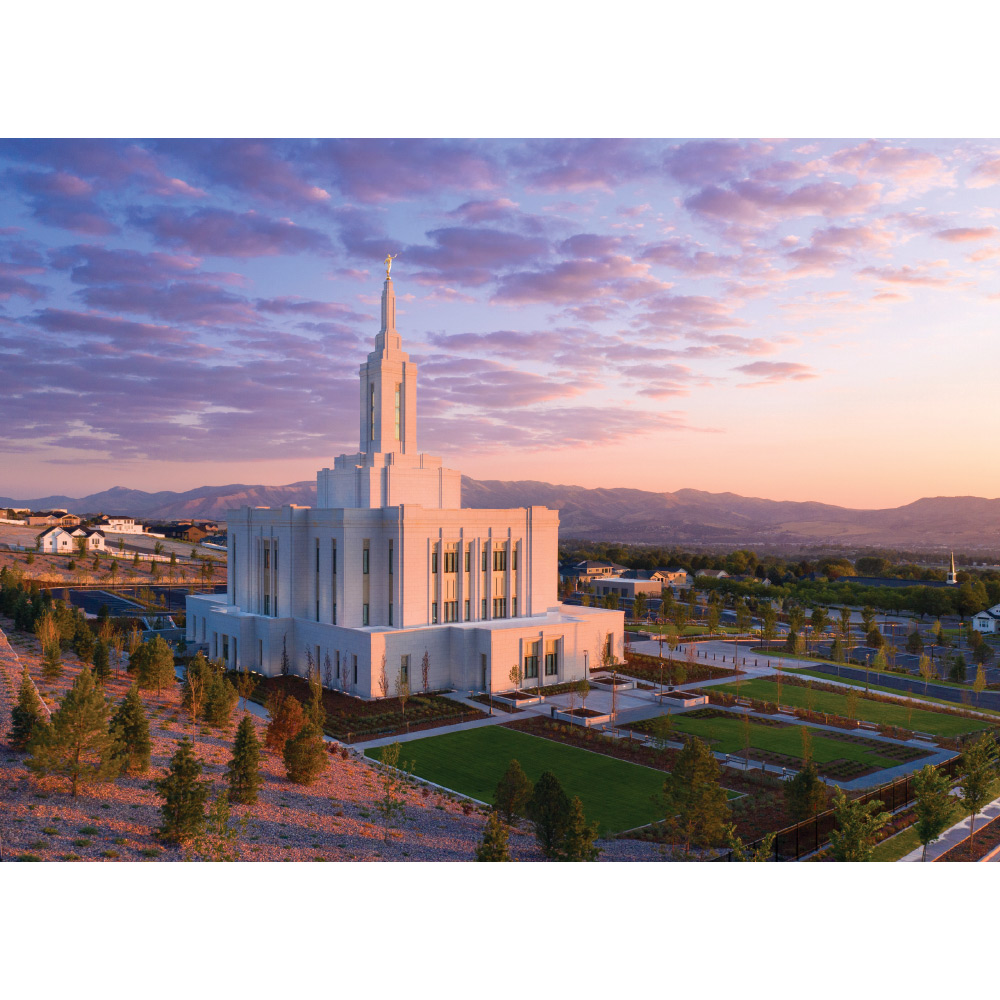 Pocatello Idaho Temple - Sunset Glow Print 