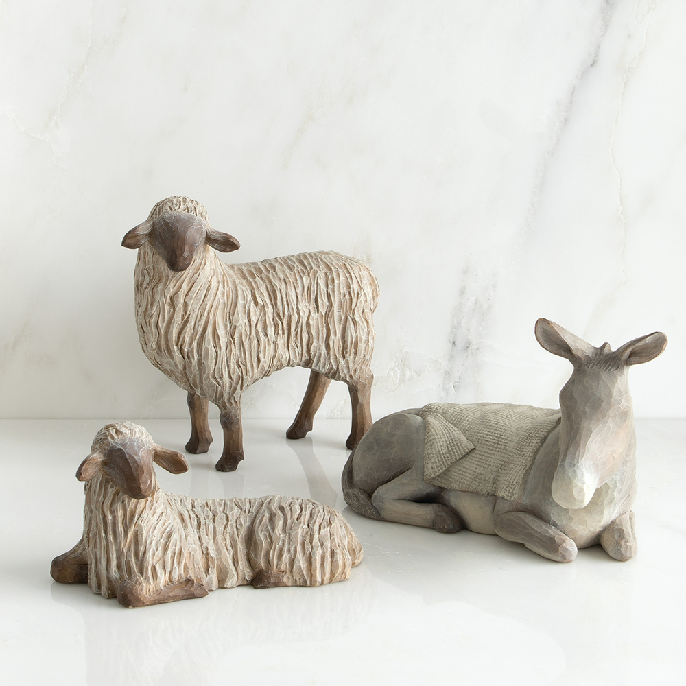 Willow Tree Gentle Animals Resin Nativity Figurines, , large