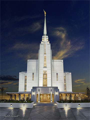 Rexburg Idaho Temple - Beauty of Holiness Print