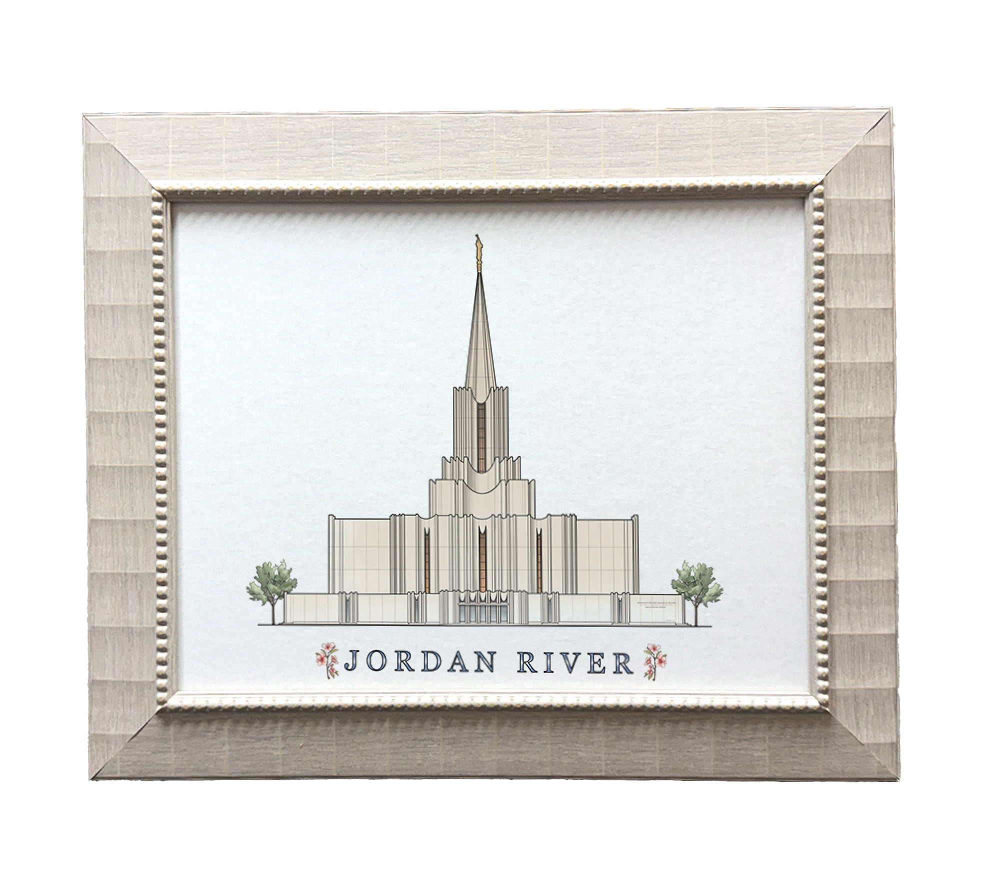 Jordan River Utah Temple (15x18 Framed Paper Print)
