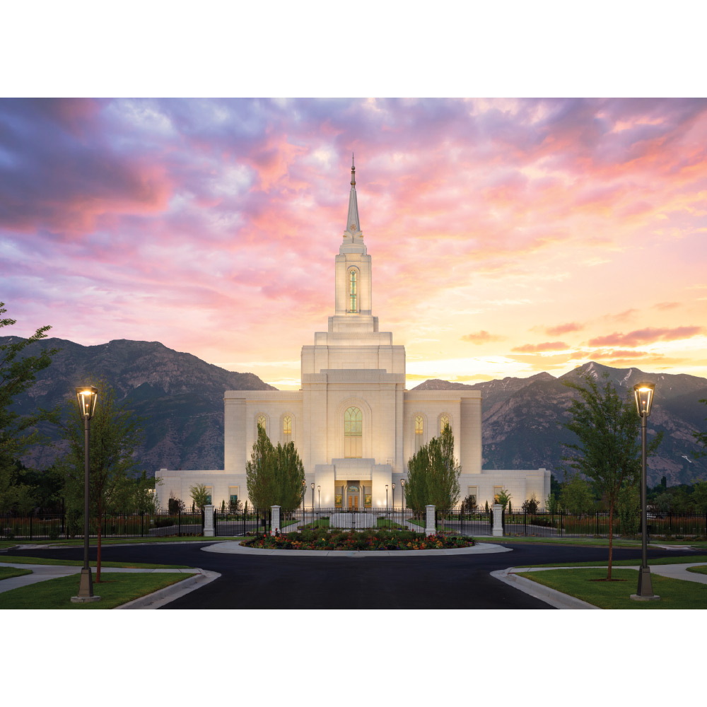 Orem Utah Temple - Summer Sunrise Print