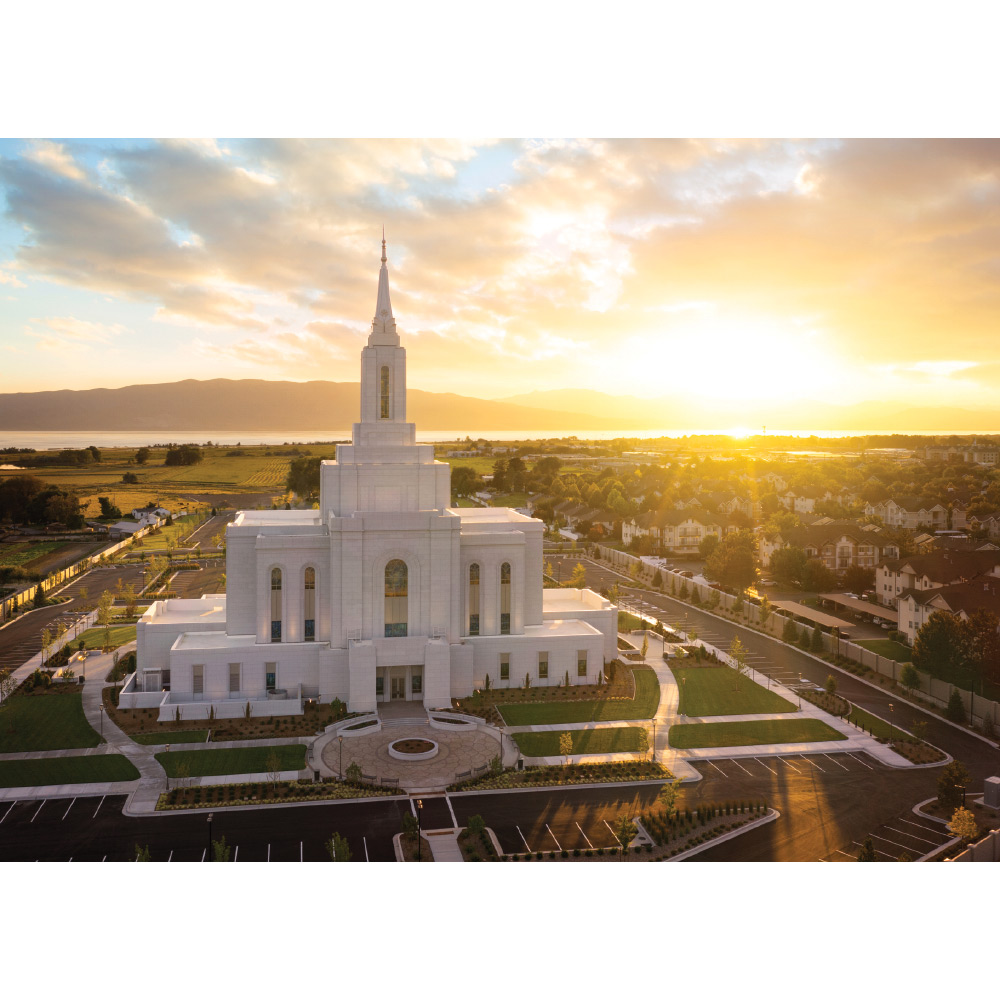 Orem Utah Temple - Golden Light Print 