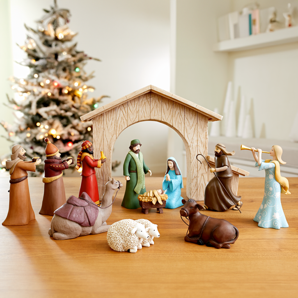 A Christ-Centered Christmas Resin Nativity, , large