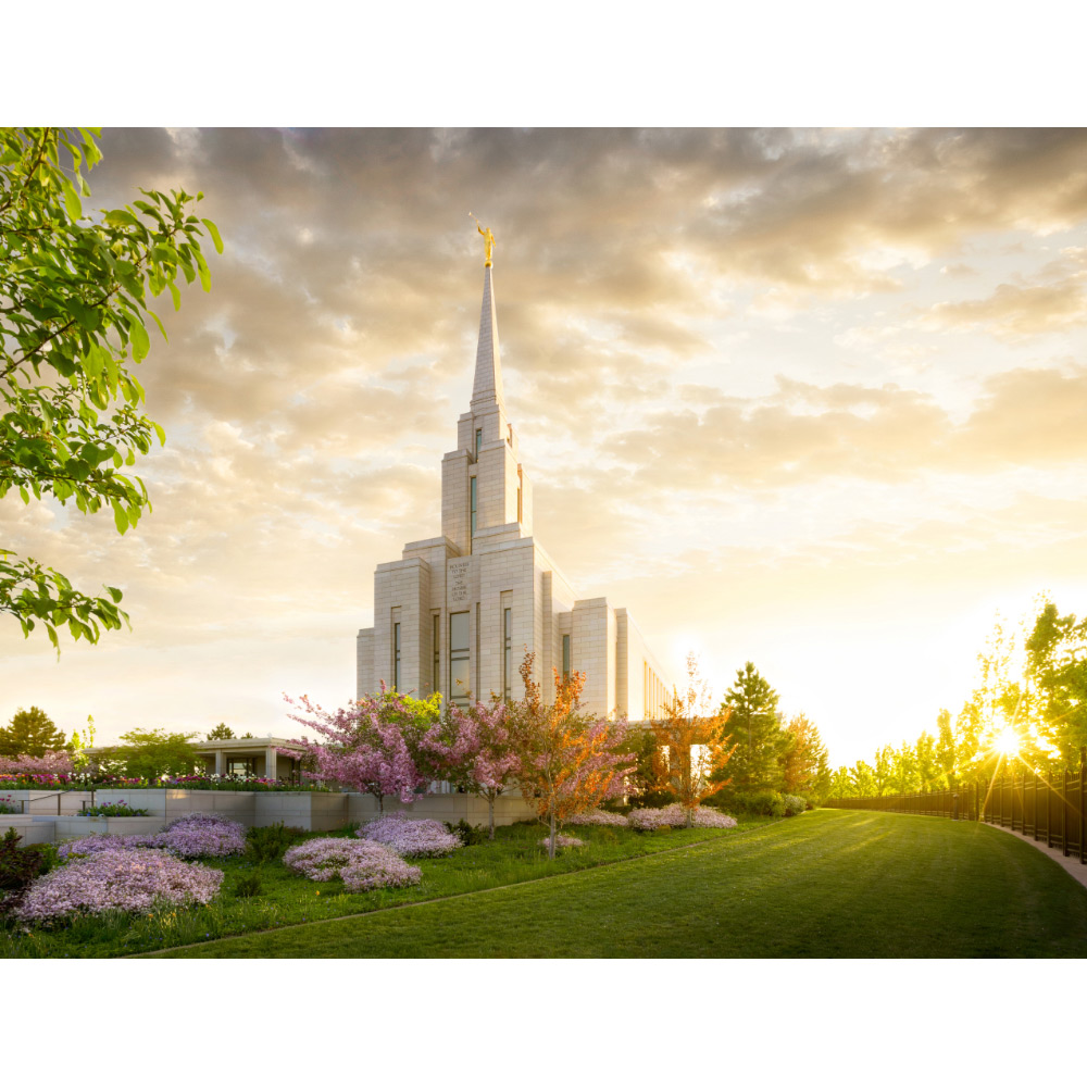 Oquirrh Mountain Utah Temple - Radiance Print