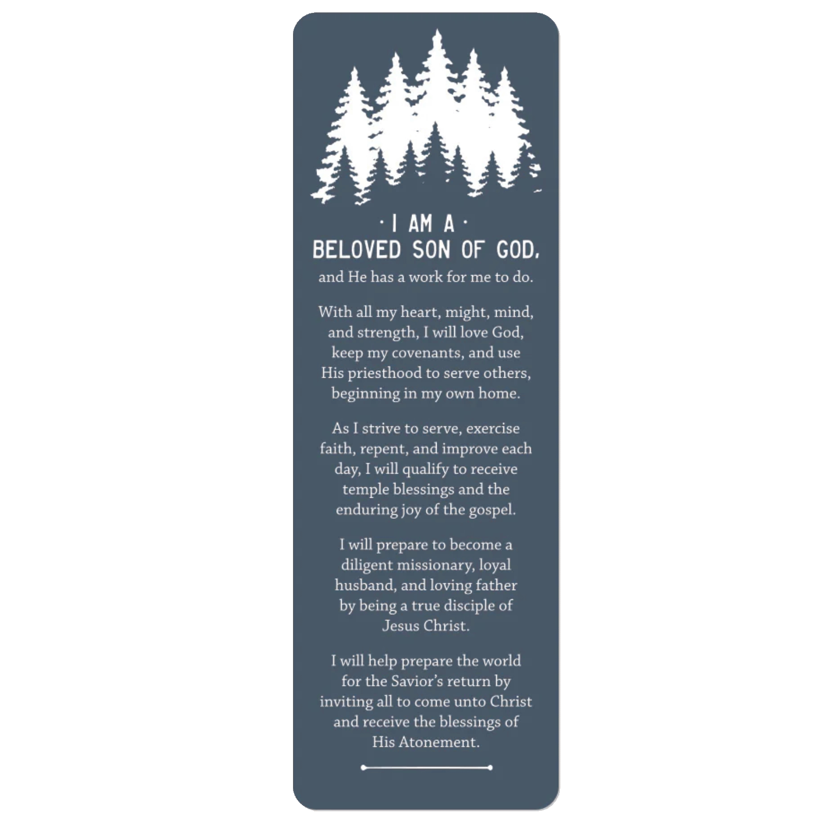 Aaronic Priesthood Theme Bookmark