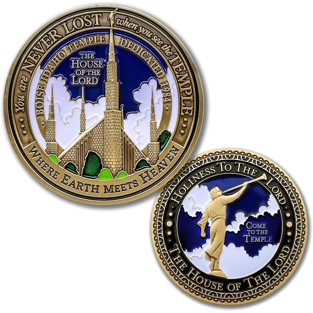 Boise Idaho Temple Temple Medallion Coin, , large image number 3
