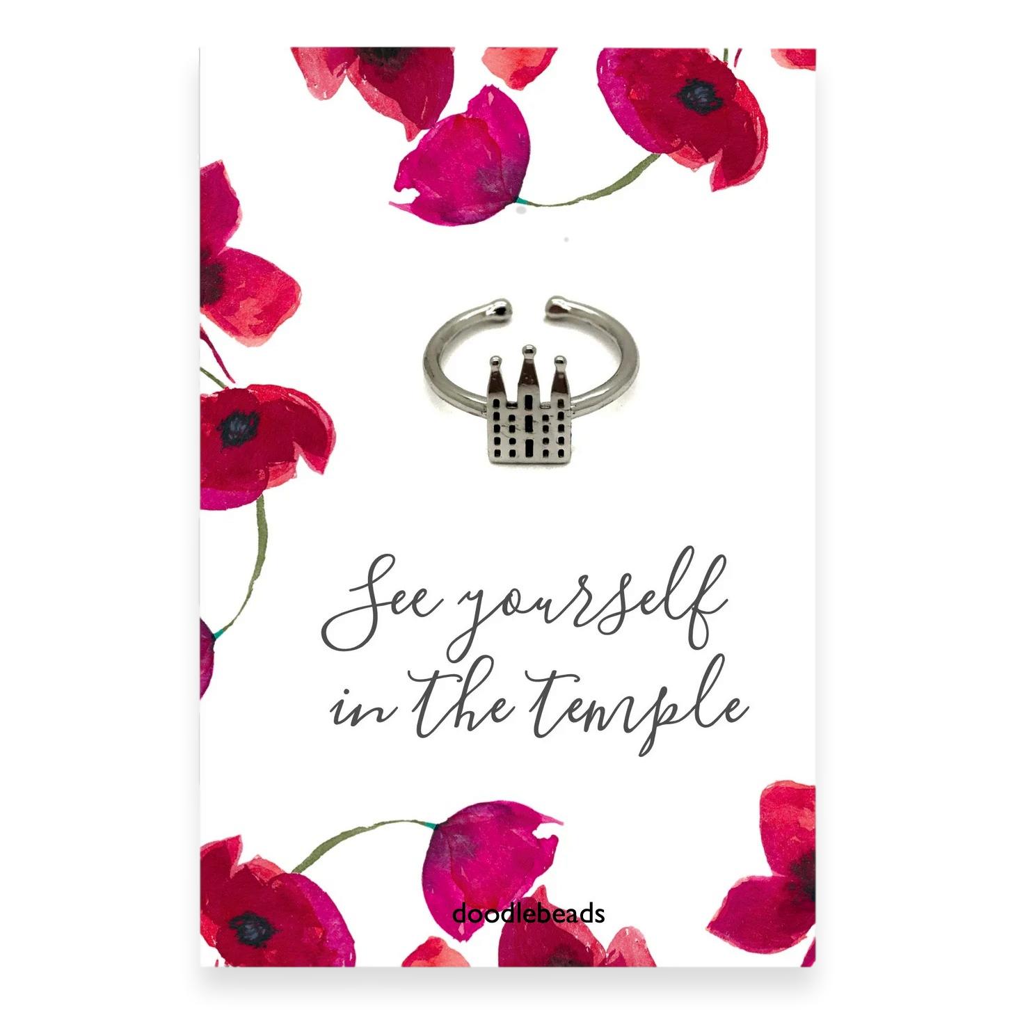 Salt Lake Temple Adjustable Ring, , large image number 3