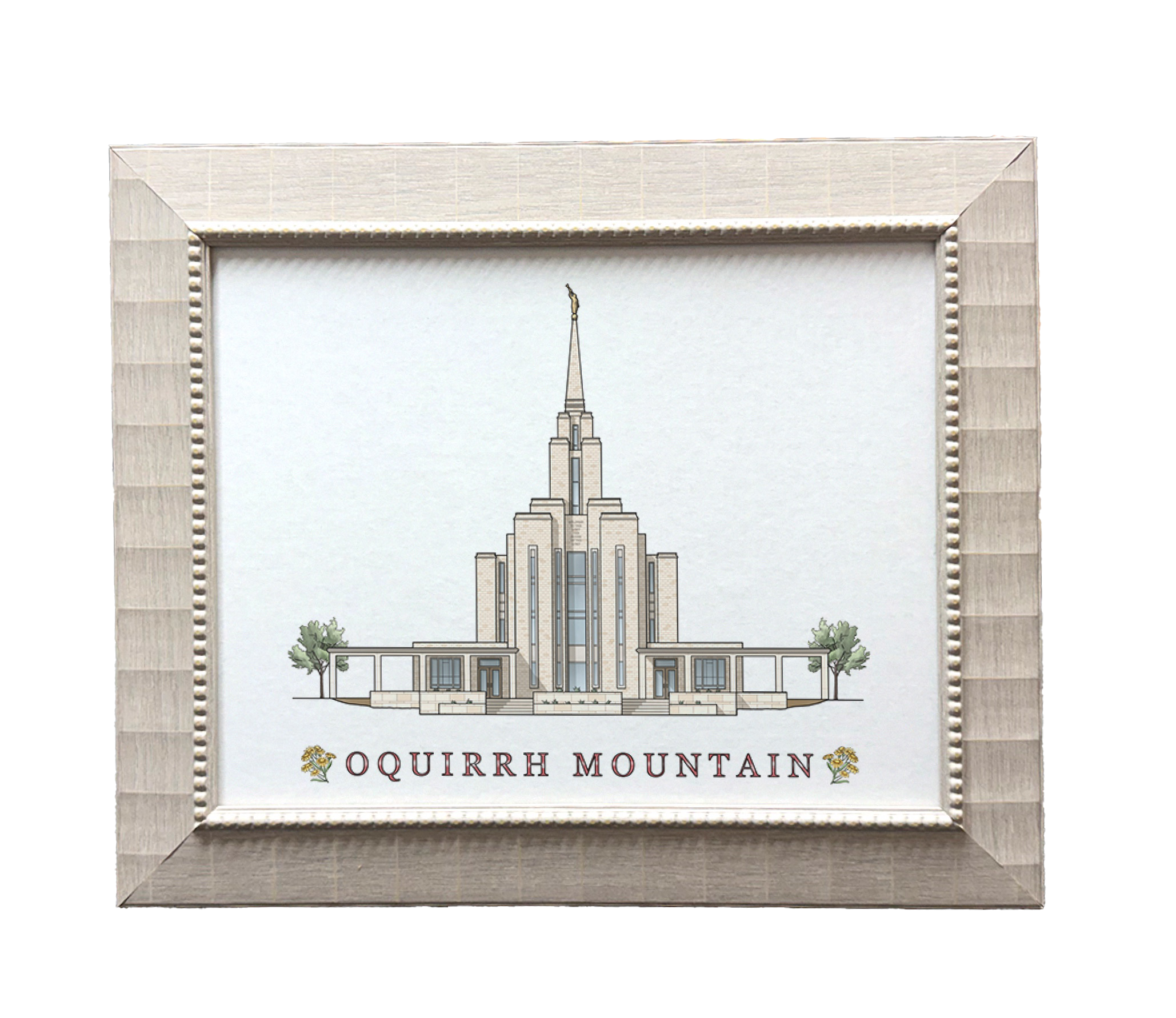 Oquirrh Mountain Utah Temple (15x18 Framed Paper Print)