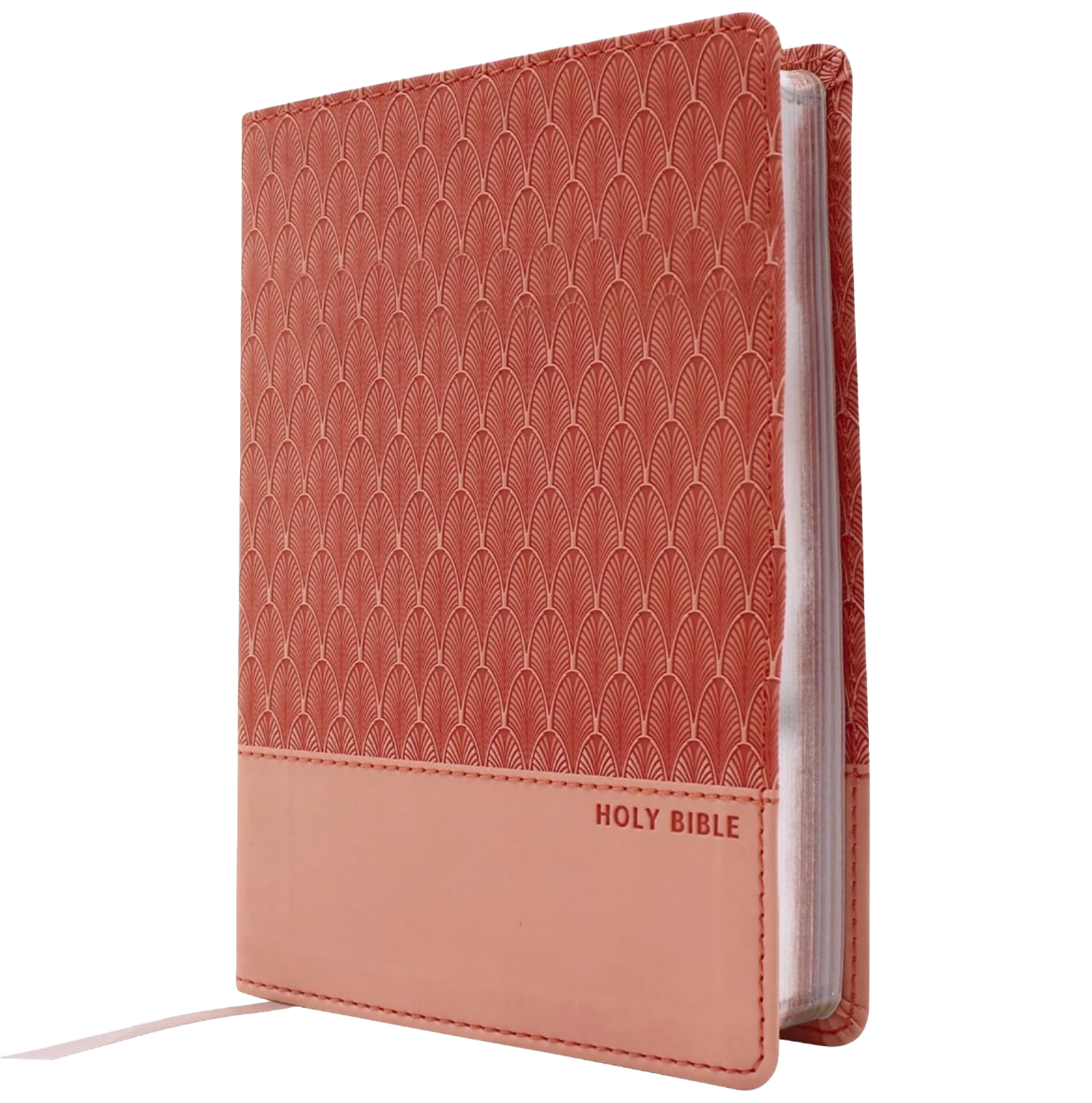 NRSVue, Holy Bible, Compact, Leathersoft, Comfort Print, Peach