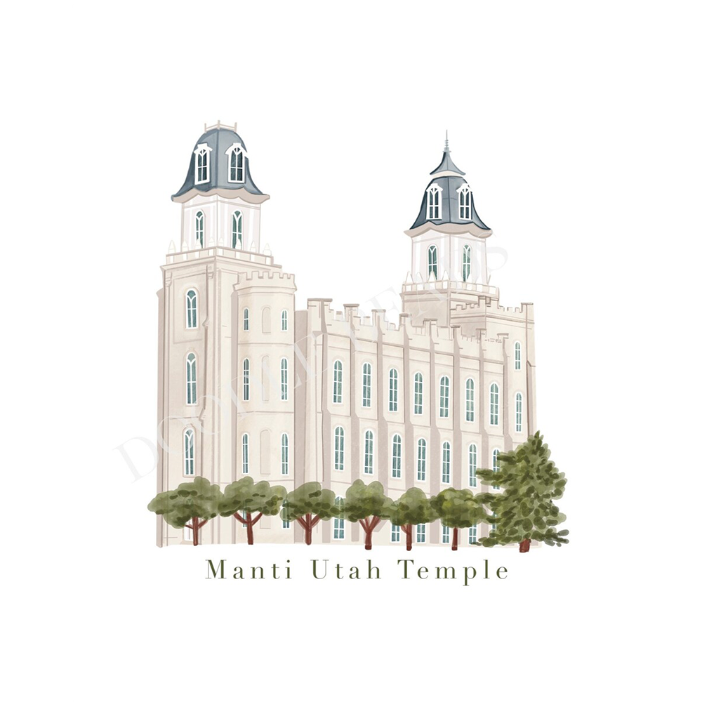 Manti Temple 8x10 Print