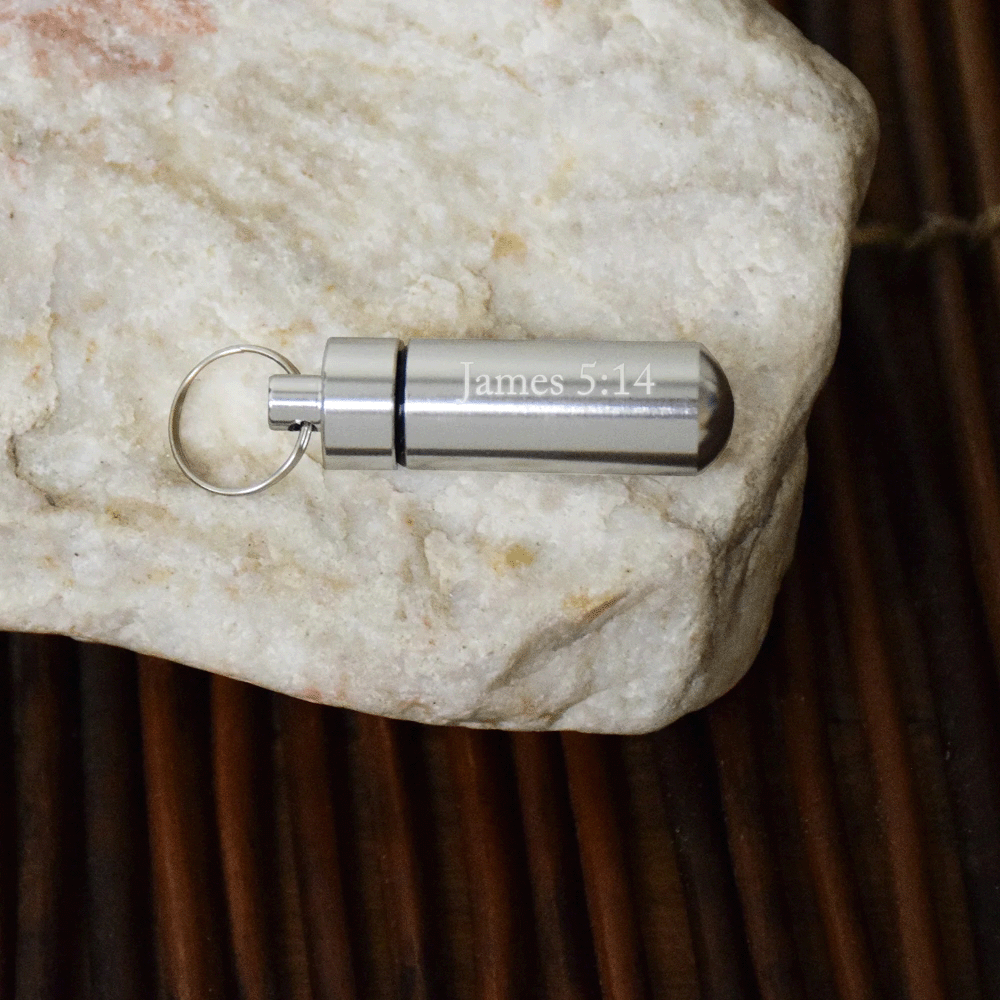 Oil Vial Silver James 5:14