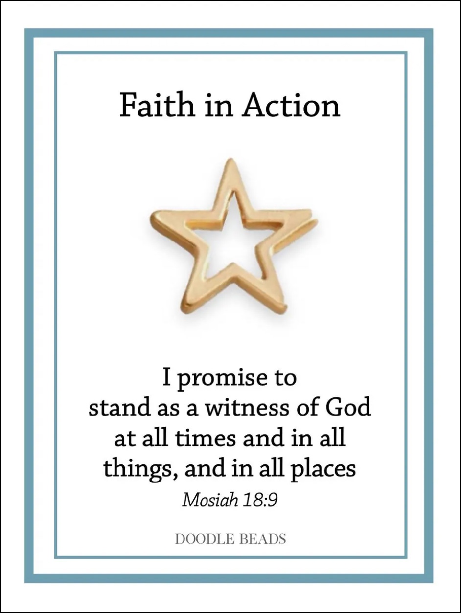 Star Faith in Action Pin