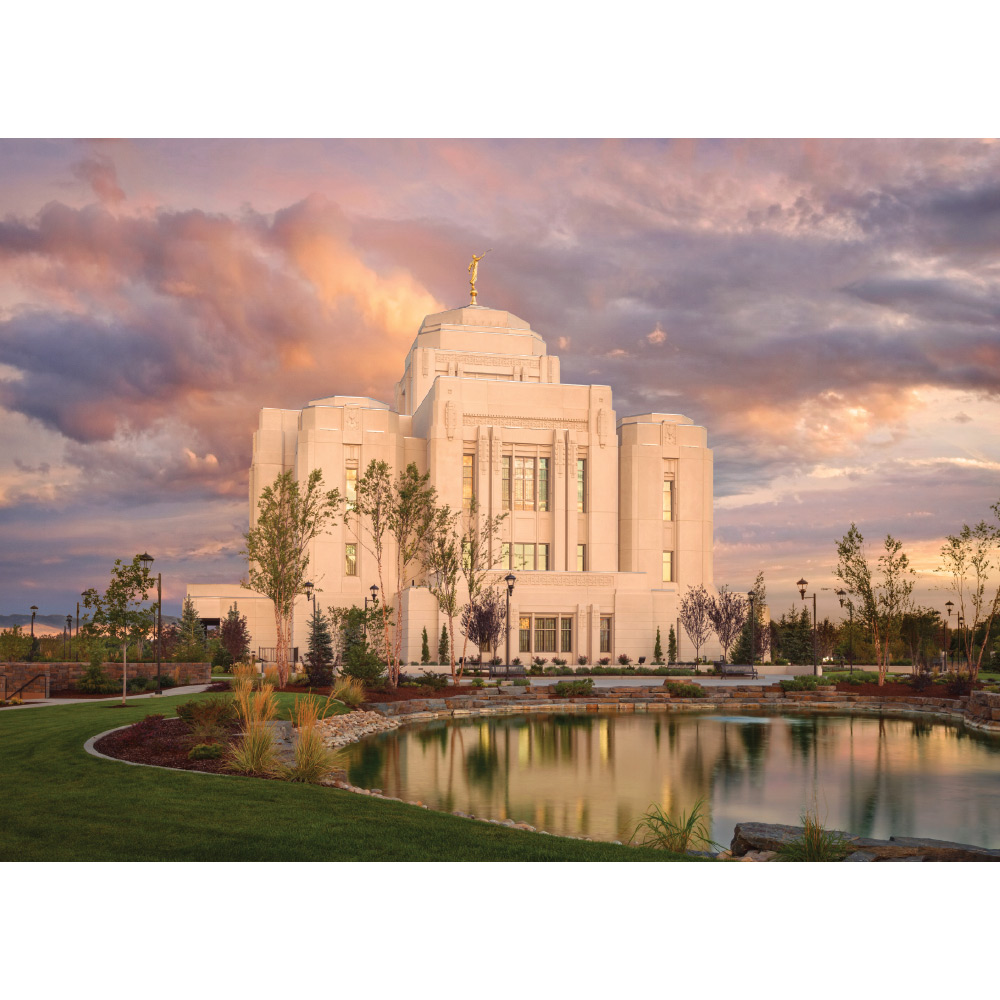 Meridian Idaho Temple - September Peace Print