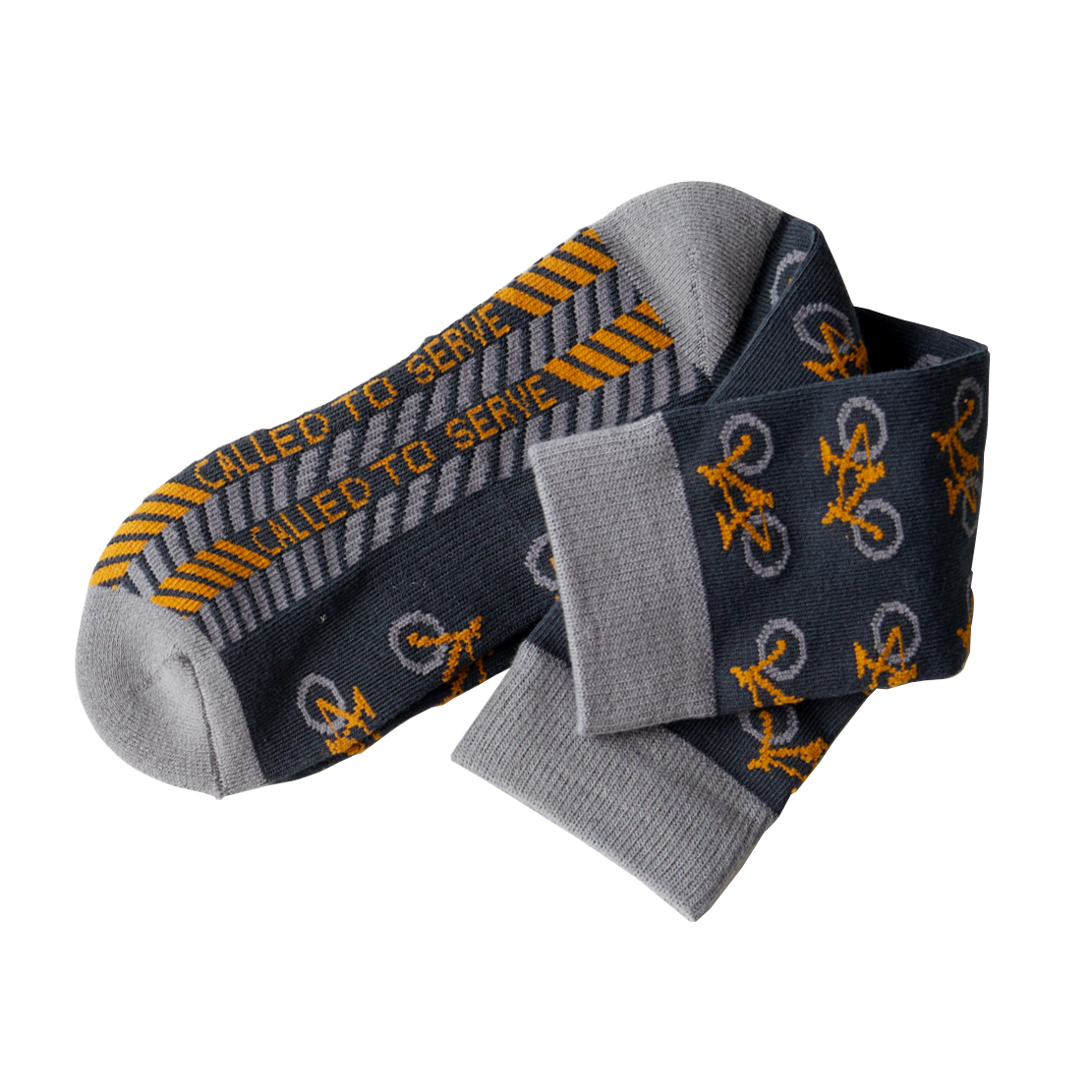 Gray Bikes Called to Serve Socks, , large image number 0