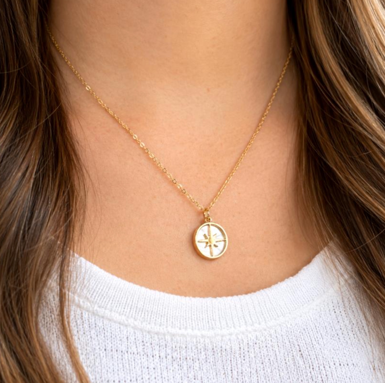 Divinely Guided Compass Necklace, , large
