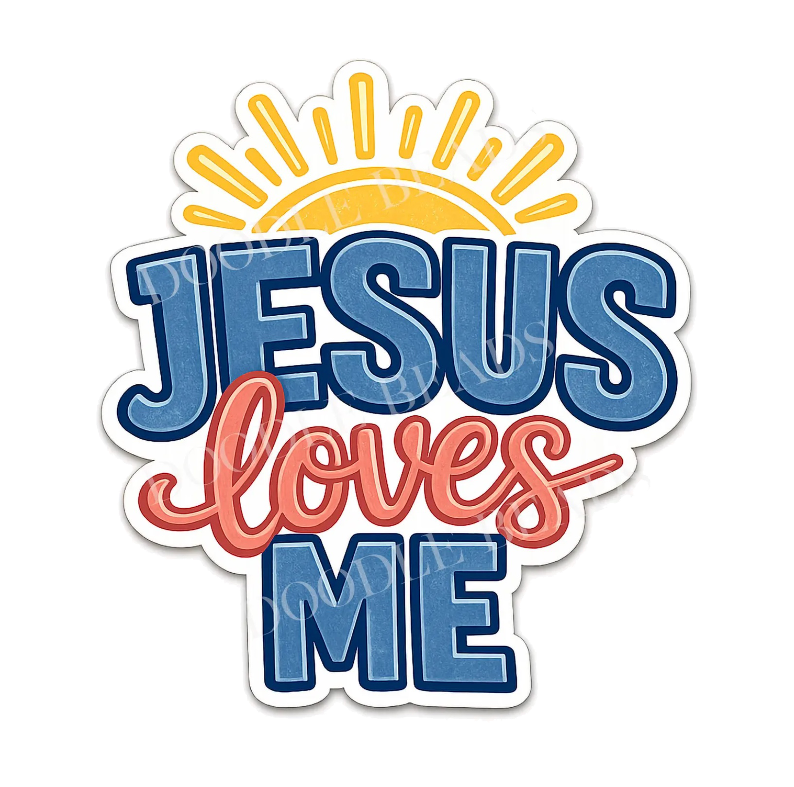 Jesus Loves Me Sticker