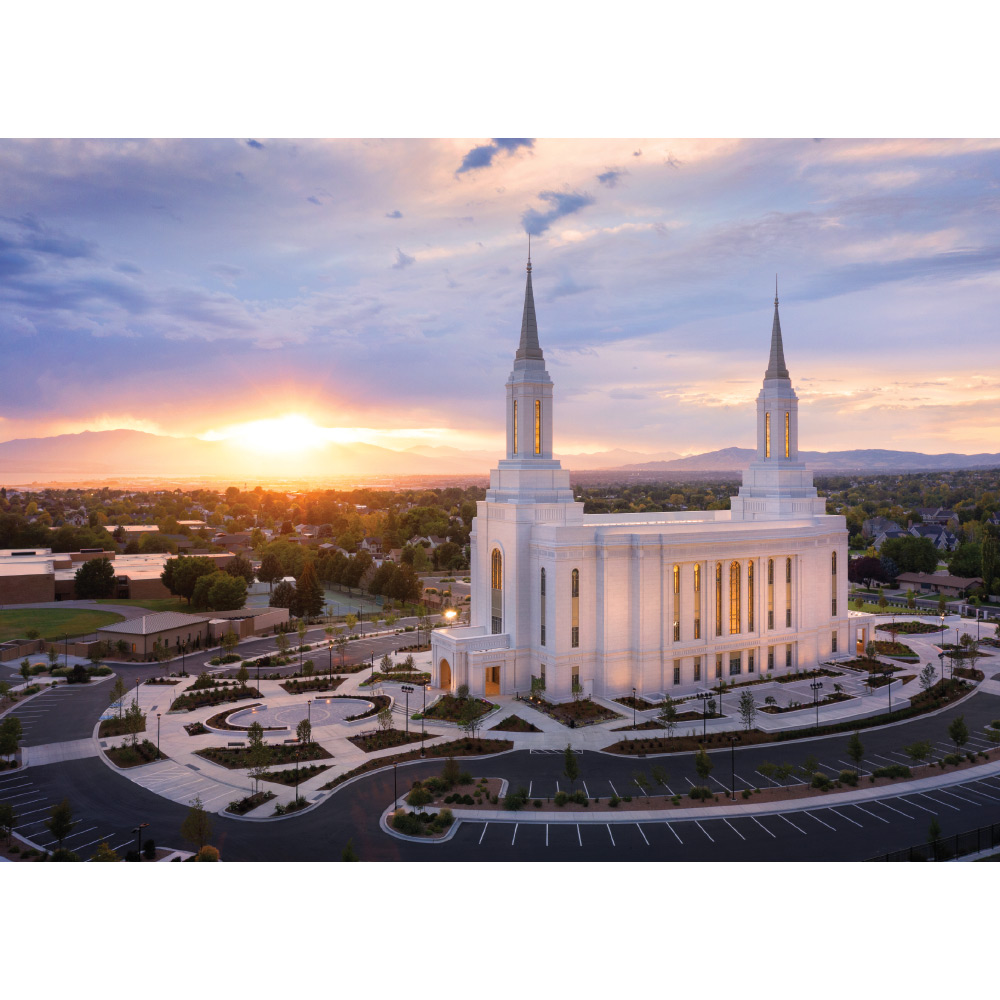 Lindon Utah Temple - Heavenly Light Print