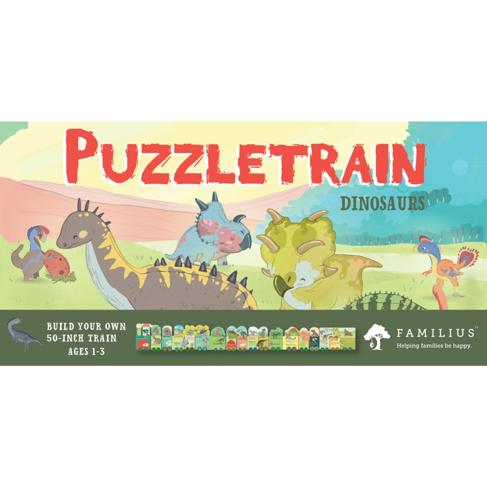 PuzzleTrain: Dinosaurs 26 Piece Puzzle