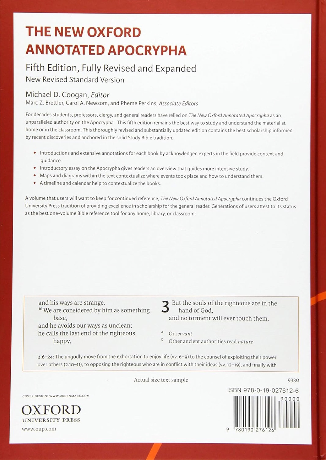 The New Oxford Annotated Apocrypha (New Revised Standard Version), , large