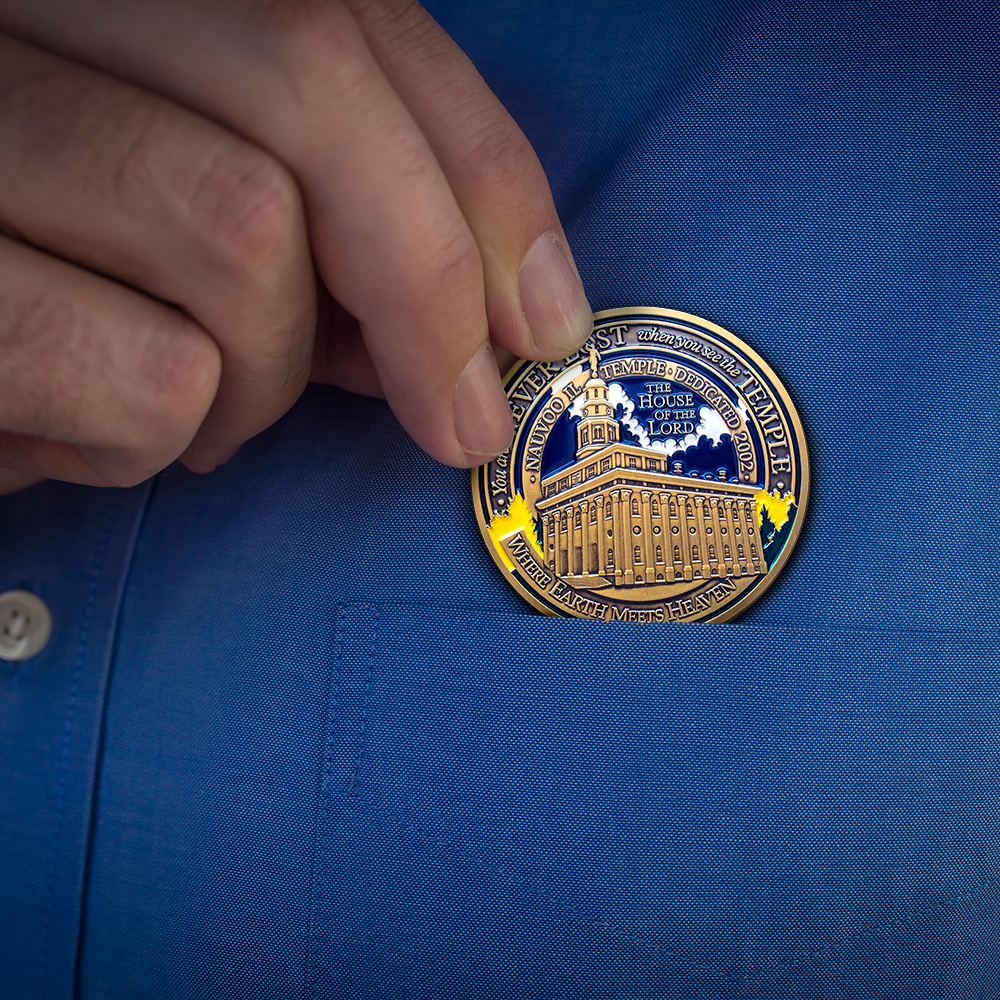 Nauvoo Illinois Temple Medallion Coin, , large image number 4