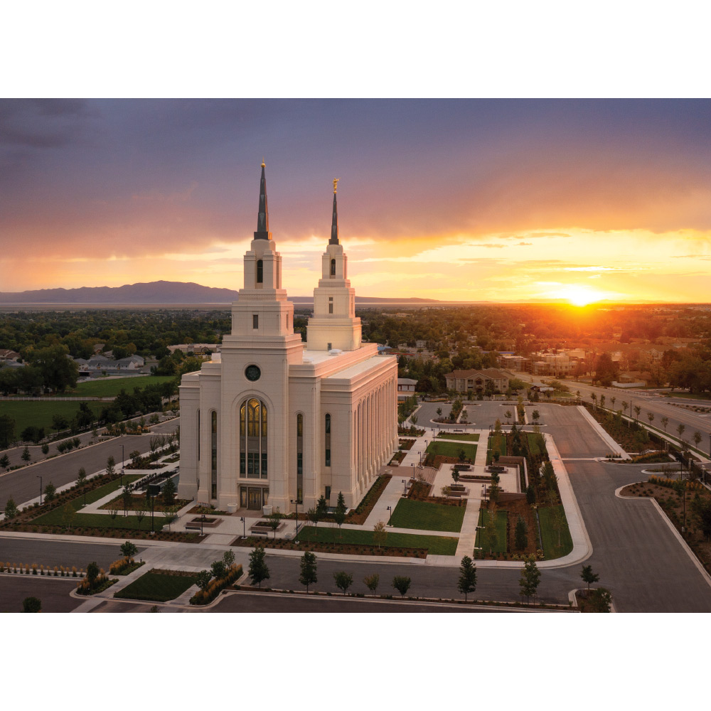 Layton Utah Temple - Heavenly Light Print