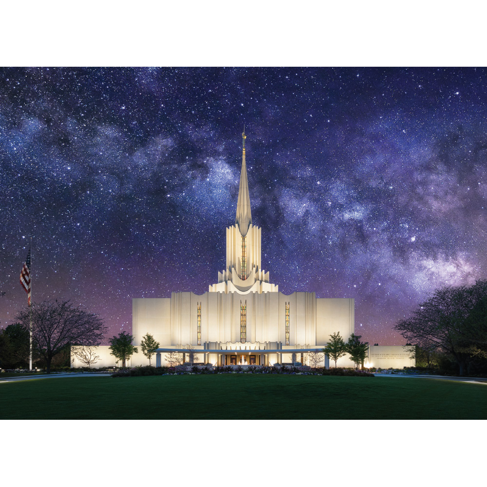 Jordan River Utah Temple - For Eternity Print