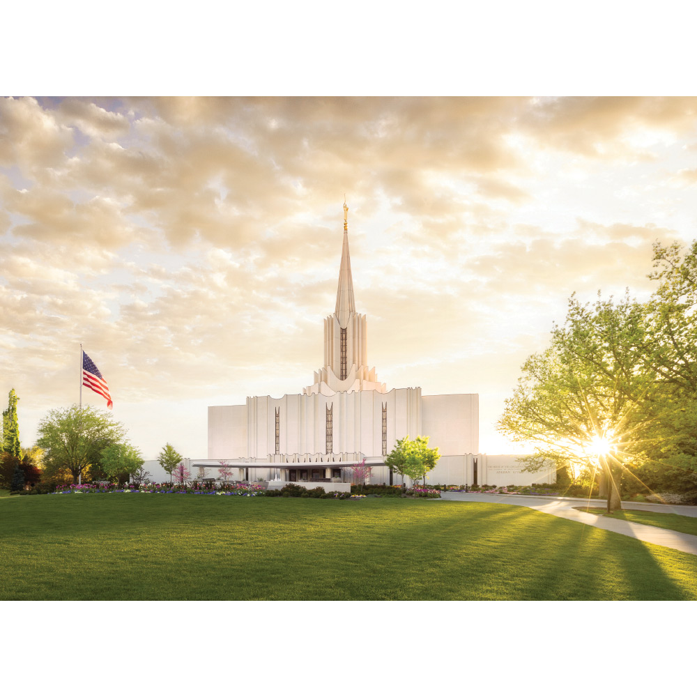 Jordan River Utah Temple - Radiance Print