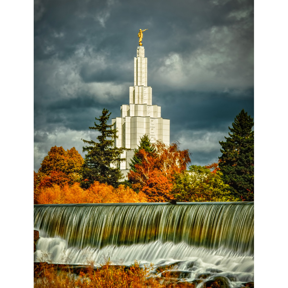 Idaho Falls Idaho Temple - Joy Runneth Over Print 