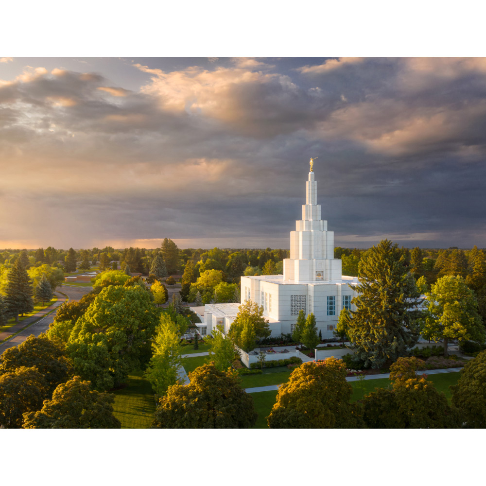Idaho Falls Idaho Temple - Heavenly Light Print