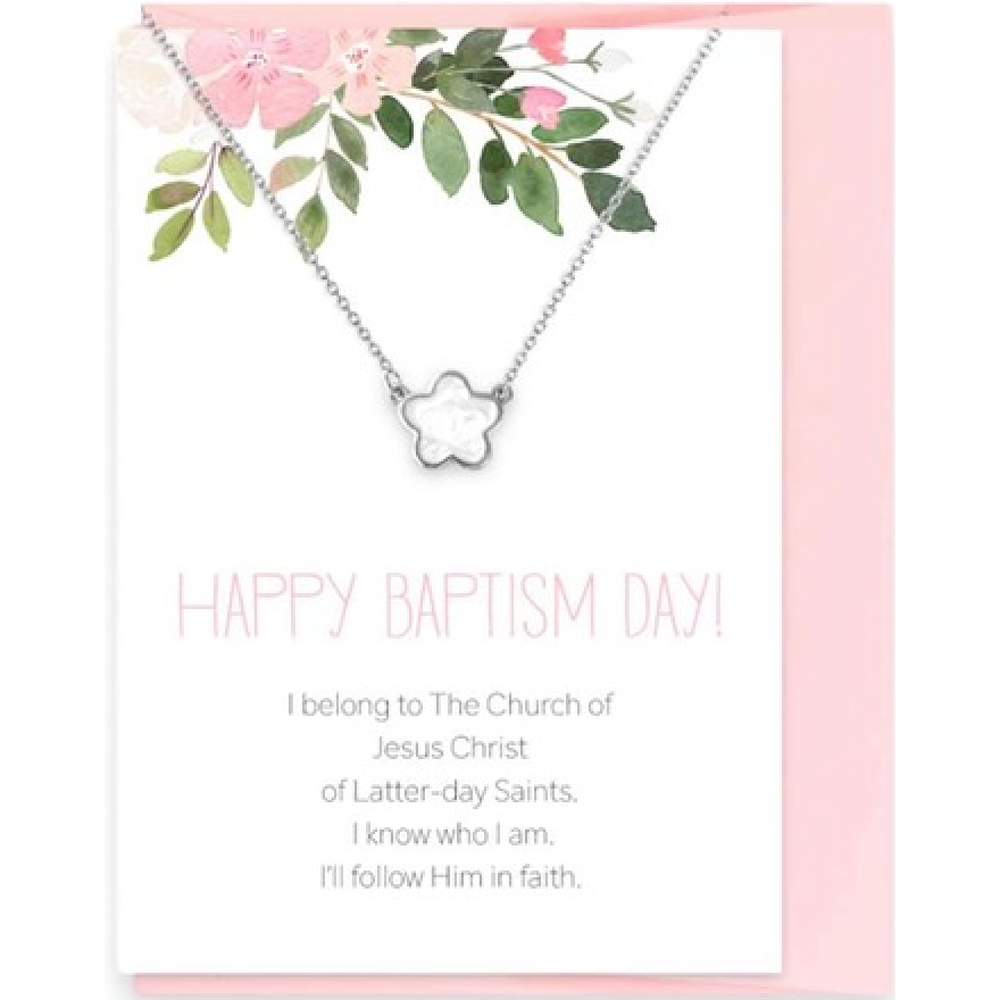 Happy Baptism Day Necklace Greeting Card