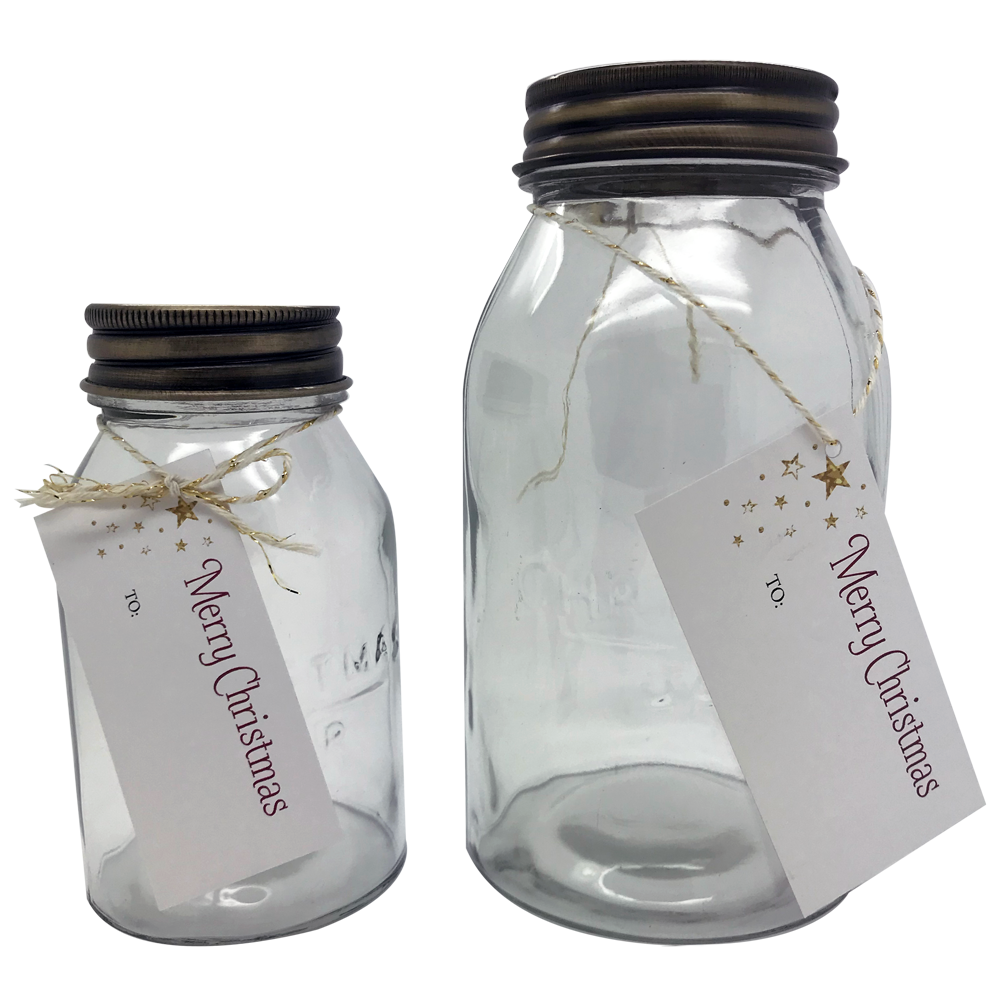 Christmas Jar with Gift Tag